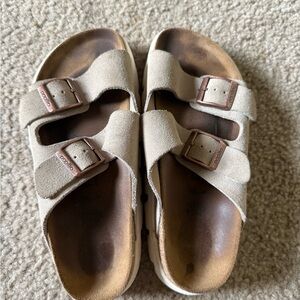 Birkenstock Kids Sandals - Cream and Brown